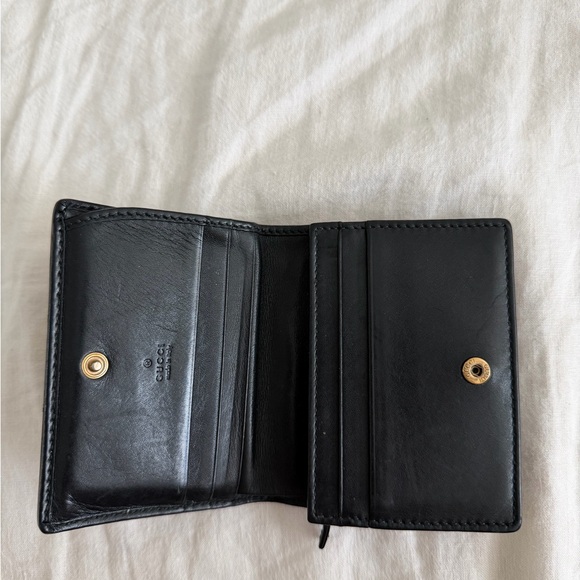 Gucci Black Quilted Leather Card Holder - Picture 3 of 4